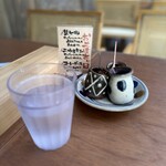 今帰仁そば - お冷やとお好み