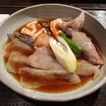 Gempin Shinjuku Minami Fugu Kani Unagi Ryouri - 焼きふぐ（３種盛り）