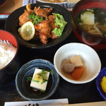 Udon Yamakawa - 2015年4月再訪 からあげ定食 890円