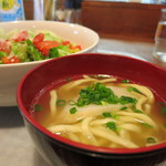 なんくる食堂 - セットのミニ沖縄ソバ