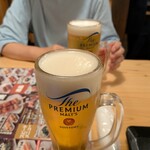 鳥貴族 - ドリンク写真:プレミアムモルツ