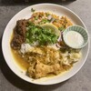 辛口飯屋 森元 - チキンビリヤニ（全ぶ盛：チキン・ビーフ・日替り、パクチーあり）¥1500
