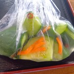 安藤製麺 - きゅうりの浅漬け￥100