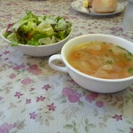 ミラベル - Ｂセットのスープとサラダ