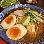 天下一品 - 料理写真:すだち香るあっさり冷やし麺¥990円(込) 遠くに見えるは、別盛りネギとタルタル南蛮。