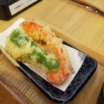 蕎麦とカフェ ひととき - ひと口天ぷら
