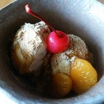 すだち - 黒みつ＆きな粉がかかってます。