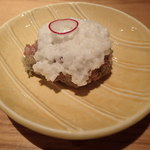 Washokuya Komoriku - ふきのとうとマグロのなめろう　山芋のせ