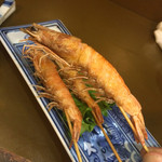 お食事 季節料理 やまいち - 宍道湖七珍 もろげ海老の唐揚げ。