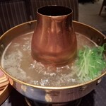 瀬里奈 - しゃぶしゃぶのスープの中の野菜・その2です。
