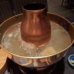瀬里奈 - しゃぶしゃぶのスープの中の餅と、くずきりです。