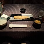 瀬里奈 - 魚沼産コシヒカリご飯、静岡県産のうなぎの白焼き、味噌汁です。