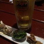 Yaki Gogoro Airo - 生ビール550円とお通し