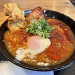 うどん居酒屋 江戸堀 - ★6鶏玉レッドパンチ