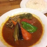 スープカレー　カムイ - ポーク野菜＋しめじ