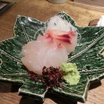 手打そば大庵 - 鯛のお造り