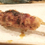 ダシだれ焼鳥・おでん 渡邉十八番 - 生つくね  提供までには長時間要しました