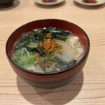 すし 銚子丸 - あら汁　七味