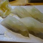 なごみや五感 - ヒラメのコブ〆寿司