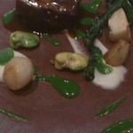 レストラン マノワ - 緑は、わらびのソース