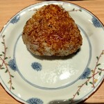 炭火と串焼きと肴 原価酒場 イロ鶏ドリ - 焼きおにぎり