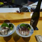 なごみや五感 - 〆コハダ刺し　〆サバ刺し