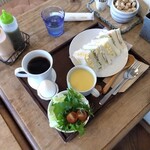 Bon-le-Pour - モーニングのサンドイッチセット