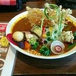 みたか　カレーの日 - 野菜カレーヾ(≧д≦)ノﾋｮﾋｮﾋｮ　えのきが花咲いてる