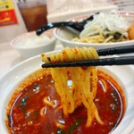 蒙古タンメン中本 - 料理写真:ユッケジャンつけ麺3倍。