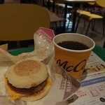 マクドナルド - ドリンク写真:朝マック ソーセージマフィンコンビ