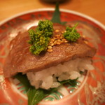 車力門 ちゃわんぶ - 27年4月　黒毛和牛ヒレ焼き肉と御飯　花山椒添え