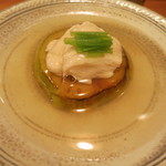 車力門 ちゃわんぶ - 27年4月　京賀茂茄子と汲み上げ湯葉　出汁餡