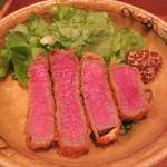 車力門 ちゃわんぶ - 27年4月　福島黒毛和牛ヒレカツ