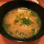 車力門 ちゃわんぶ - 27年4月　京揚げ味噌汁