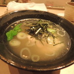 鳥しき - 鶏スープ茶漬け2015.4