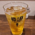 居酒屋 縁結 - 焼酎芋黒霧島緑茶割一杯目
