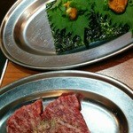 大阪焼肉・ホルモン ふたご - うにカルビ（1枚480円×1.13で2枚から）