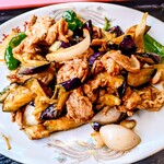 宝中飯店 - 料理写真:ブタナス定食