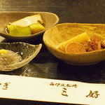 三好 - お通し3品