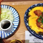 羽釜ごはん 穂のか - 海老フライとカツ玉子とじ