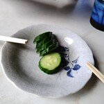 そば清 - お新香、いい塩梅で美味✨️