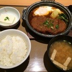 やよい軒 - 味噌かつ煮定食760円