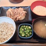 吉野家 - 料理写真:麦とろ牛皿御膳。