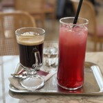 Cafe Gloriette - アイスアメリカーノ　ラズベリーソーダ