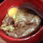 鳥茂 - 牛すきやき飯