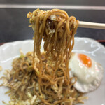 お好み焼き みきや - 焼きそば定食(目玉付き)