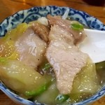 兼山 - 豚肉も大きいので食べ応えあります！