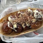 たこ顔 - 料理写真:たこ焼き(ソース味)!