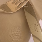 フォーシーズンズホテル丸の内　東京 - シルバー　ＥＲＣＵＩＳ　刺繍入りナプキン