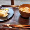 sagyobar stand by suginomori brewery - 料理写真:味噌汁・にぎり～☆